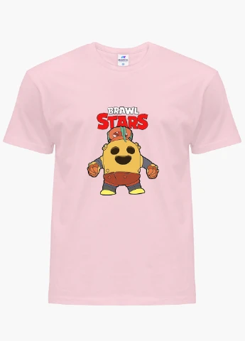 Рожева демісезонна футболка дитяча спайк бравл старс (spike brawl stars) (9224-1005) MobiPrint