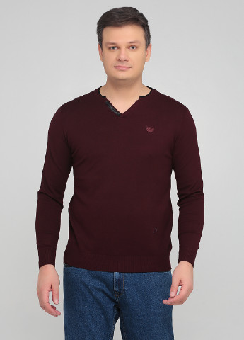 Бордовий демісезонний пуловер пуловер Benson & Cherry