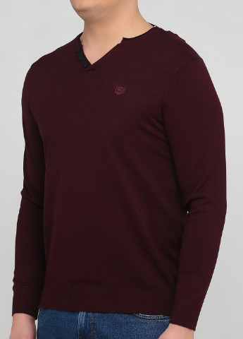 Бордовий демісезонний пуловер пуловер Benson & Cherry