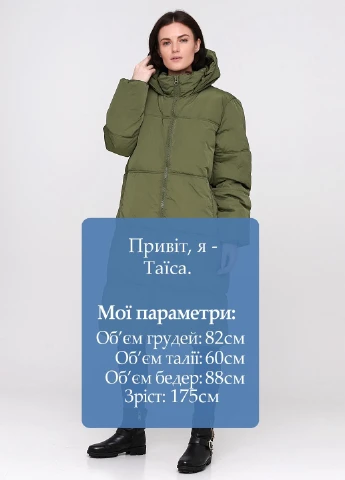 Зеленая зимняя куртка Weekday