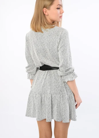 Сіра коктейльна сукня Let's Shop однотонна