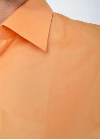 Персиковая классическая рубашка однотонная Ager с длинным рукавом