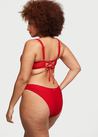 Красные купальные трусики-плавки однотонные Victoria's Secret