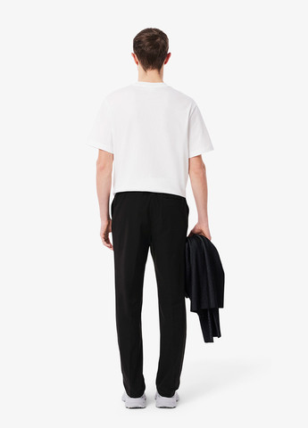 Черные кэжуал демисезонные прямые брюки Lacoste