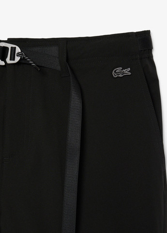 Черные кэжуал демисезонные прямые брюки Lacoste