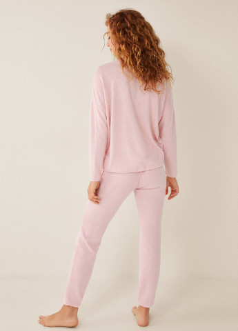 Рожева всесезон піжама (лонгслів, брюки) лонгслив + брюки Women'secret
