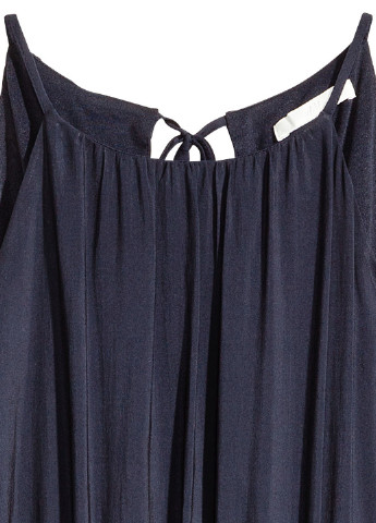 Темно-синя кежуал сукня в грецькому стилі H&M однотонна