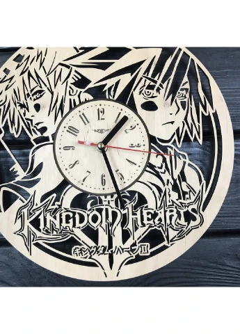 Оригінальний годинник з дерева настінний "Kingdom Hearts" 7Arts (253567765)