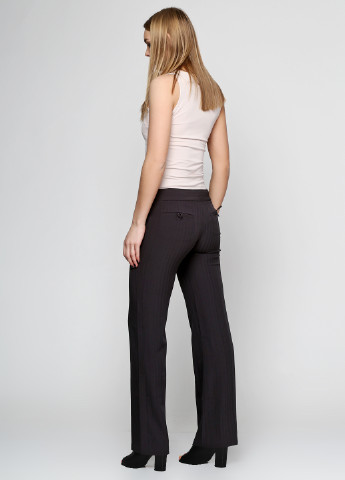 Грифельно-серые кэжуал демисезонные прямые брюки Top Secret