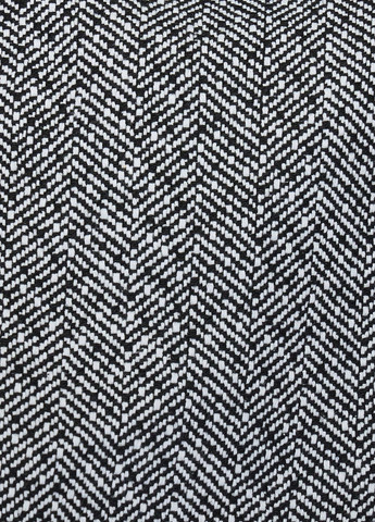 Чорно-білий демісезонне Пальто двобортне SHEIN