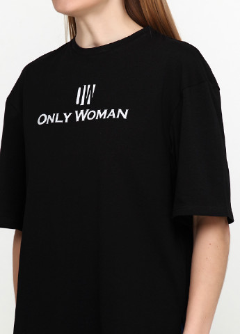 Черная летняя футболка Only Women