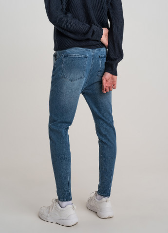 Синие демисезонные зауженные джинсы befree