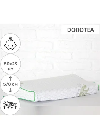Подушка ортопедическая №6122 Green nature Dorotea Kiddy 50х29х5 / 8 (2200003262766) Mirson (254070912)