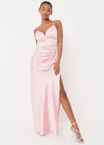 Розовое кэжуал платье платье-комбинация Missguided однотонное