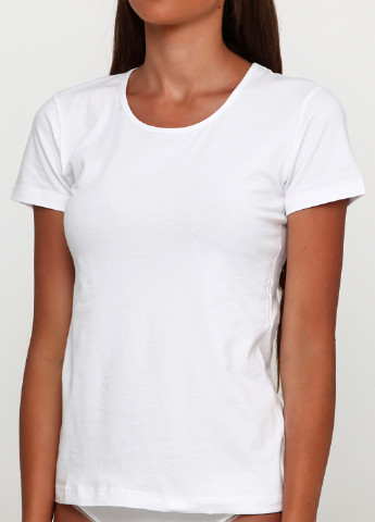 Белая летняя футболка с коротким рукавом Kappa