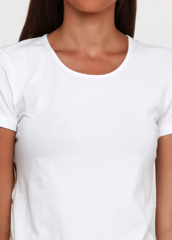 Белая летняя футболка с коротким рукавом Kappa