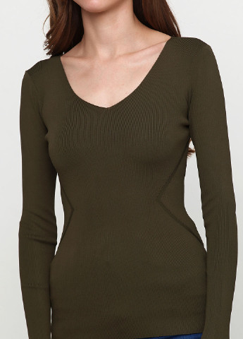 Оливковый (хаки) демисезонный пуловер пуловер MC Lorene