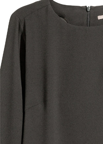 Темно-сіра кежуал плаття, сукня футляр H&M однотонна