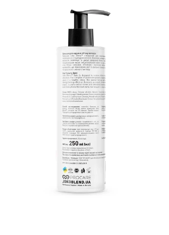 Бальзам для сухого та пошкодженого волосся Restoring, 250 мл Joko Blend (304726805)