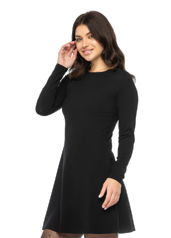 Чорна кежуал сукня Comease однотонна
