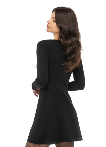 Чорна кежуал сукня Comease однотонна