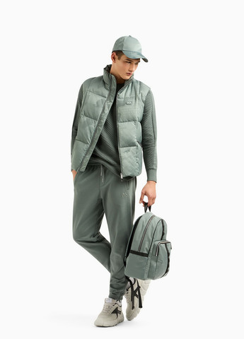 Зеленые спортивные демисезонные джоггеры брюки Armani Exchange