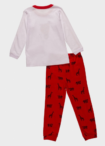 Красный демисезонный комплект (лонгслив, брюки) Albimini