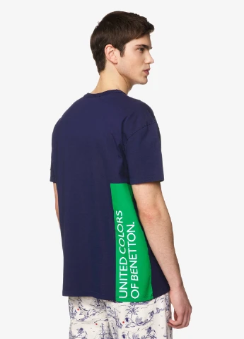 Синяя футболка United Colors of Benetton