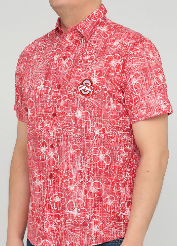 Красная кэжуал рубашка с цветами OHIO