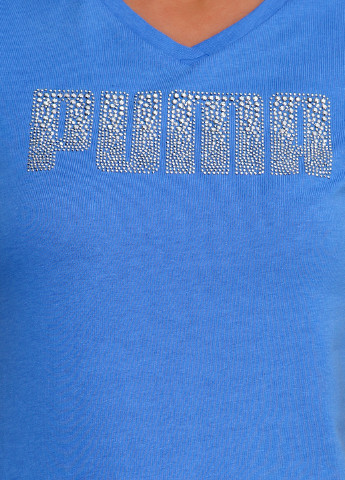 Блакитна всесезон футболка з коротким рукавом Puma