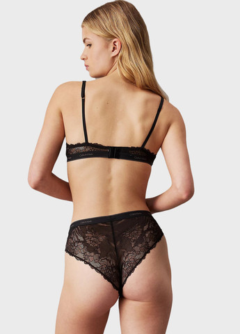 Чёрный бюстгальтер Calvin Klein без косточек полиамид