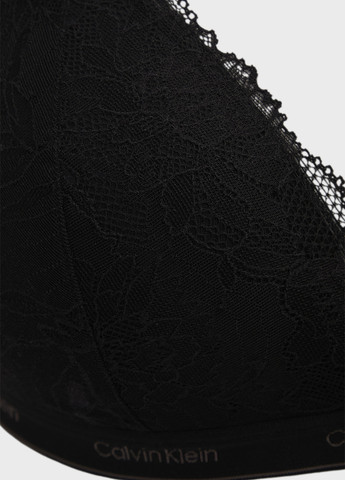 Чёрный бюстгальтер Calvin Klein без косточек полиамид