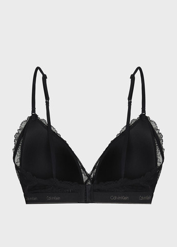 Чёрный бюстгальтер Calvin Klein без косточек полиамид