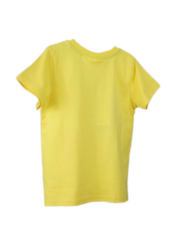 Желтая летняя футболка с коротким рукавом Angry Birds