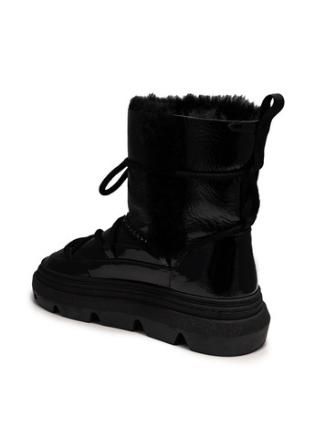 Зимние ботинки Verendina со шнуровкой, лаковые, с мехом