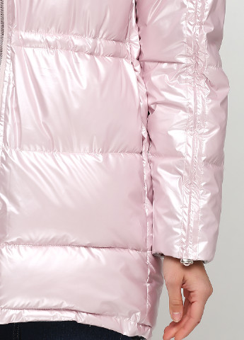 Светло-розовая зимняя куртка Mengerzi