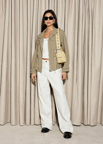 Песочная демисезонная куртка SHEIN