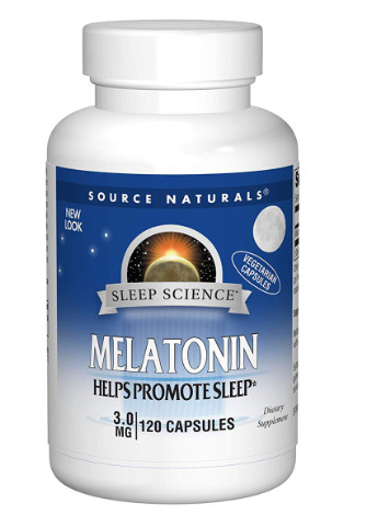 Мелатонін 3 мг, Sleep Science,, 120 гелевих капсул Source Naturals (225714567)