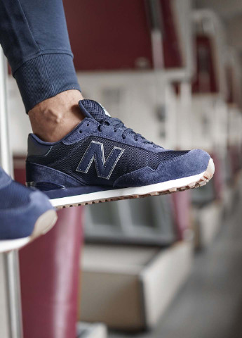 Синие всесезонные кроссовки New Balance NB 515