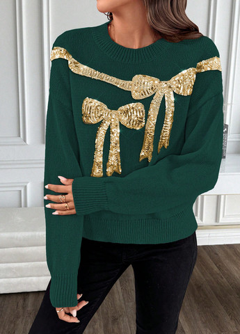 Зеленый демисезонный джемпер джемпер SHEIN