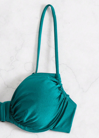 Темно-зелений літній купальник (ліф, трусики) роздільний SHEIN