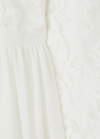 Свадебное платье H&M однотонная белая свадебная