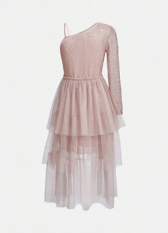 Кремова сукня SHEIN (329544532)