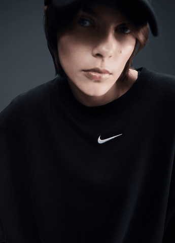 Чорний світшот Nike однотонний без декору (329148505)