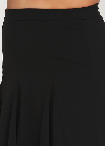 Черная кэжуал однотонная юбка No Brand миди