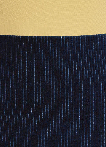 Синяя кэжуал однотонная юбка Oodji миди