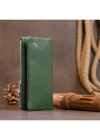 Жіночий шкіряний гаманець 18,5х9х1,5 см st leather (229460970)