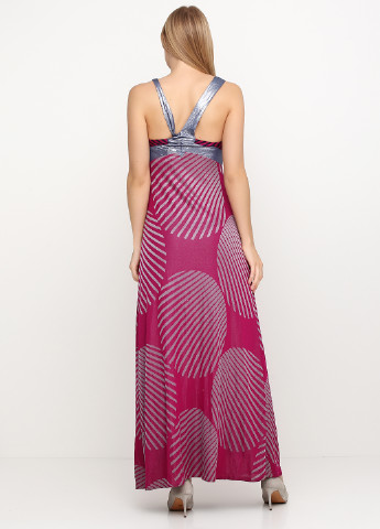 Сиреневое вечернее платье Custo Barcelona с абстрактным узором