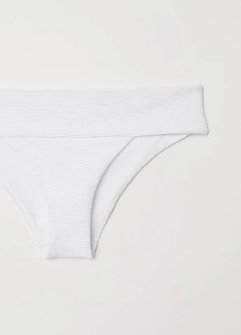 Белые купальные трусики-плавки однотонные H&M