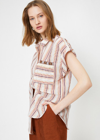 Цветная кэжуал рубашка в полоску KOTON